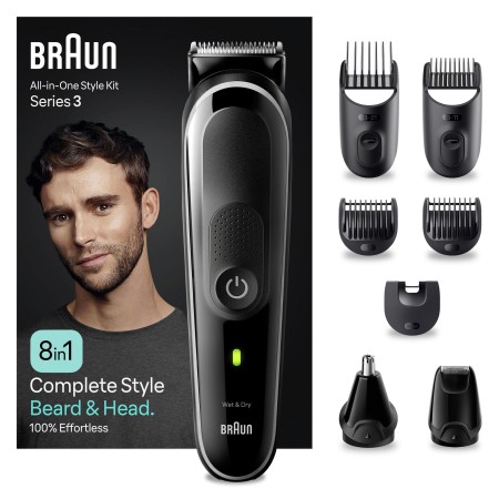 Braun - Braun Series 3 MGK3440 Hepsi Bir Arada Şekillendirme Seti, 8’i 1 Arada Erkek Bakım Kiti