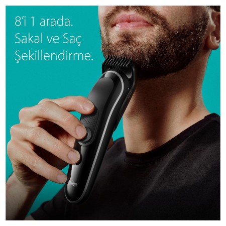 Braun Series 3 MGK3440 Hepsi Bir Arada Şekillendirme Seti, 8’i 1 Arada Erkek Bakım Kiti - Thumbnail