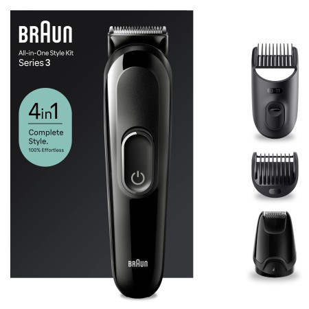 Braun - Braun Series 3 SK3400 Hepsi Bir Arada Şekillendirme Seti, 4’ü 1 Arada Erkek Bakım Kiti