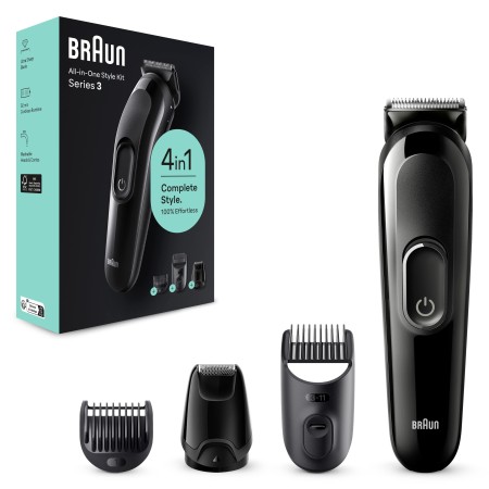 Braun Series 3 SK3400 Hepsi Bir Arada Şekillendirme Seti, 4’ü 1 Arada Erkek Bakım Kiti - Thumbnail