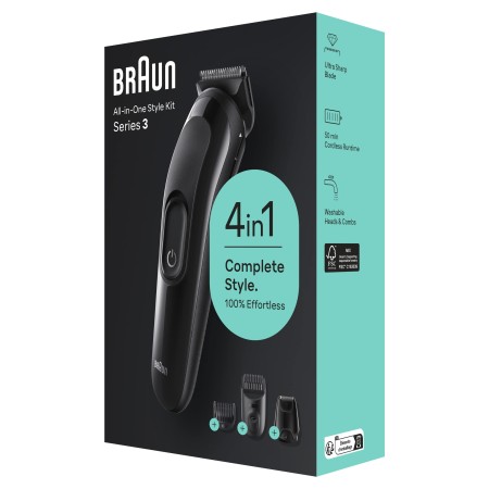 Braun Series 3 SK3400 Hepsi Bir Arada Şekillendirme Seti, 4’ü 1 Arada Erkek Bakım Kiti - Thumbnail