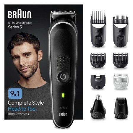 Braun - Braun Series 5 MGK5410 Hepsi Bir Arada Şekillendirme Seti, 9’u 1 Arada Erkek Bakım Kiti