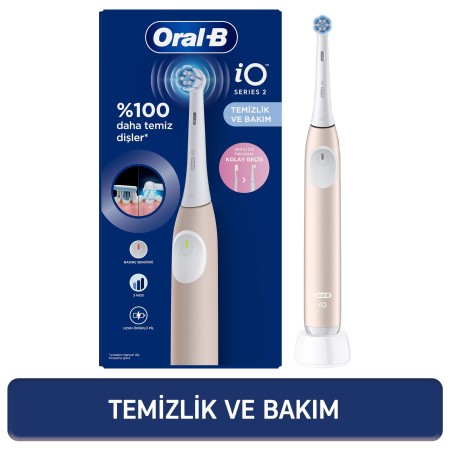 Oral-B iO 2 Şarjlı Diş Fırçası - Pembe - Thumbnail