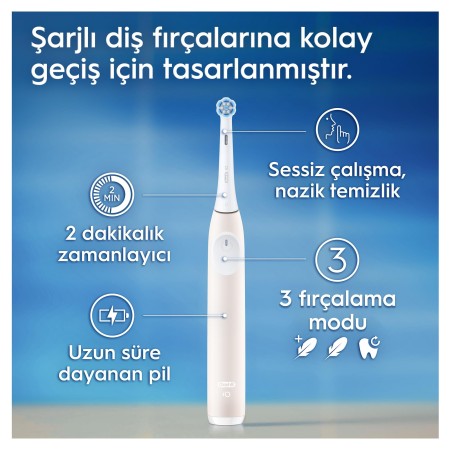 Oral-B iO 2 Şarjlı Diş Fırçası - Pembe - Thumbnail