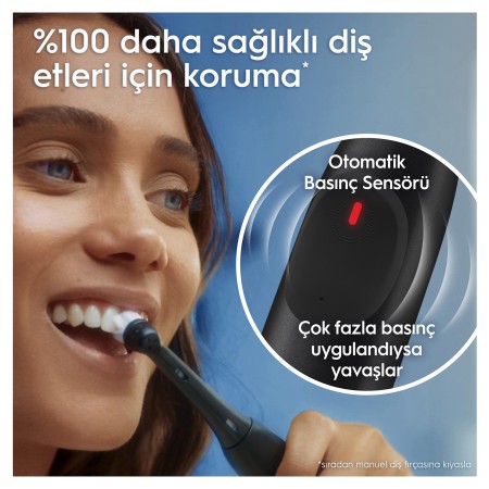 Oral-B iO 2 Şarjlı Diş Fırçası - Siyah - Thumbnail